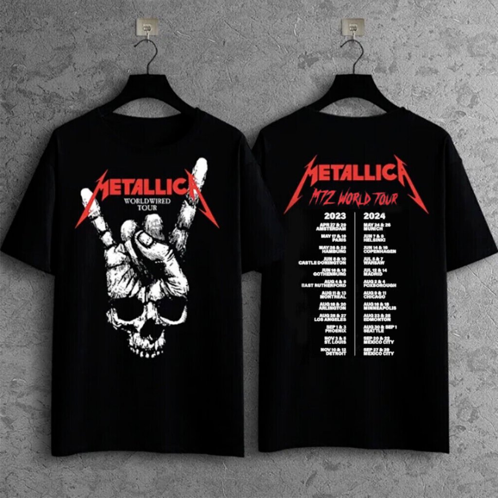 Metallica Metal Band Worldwired Tour M72 World Tour 20232024 Fullsize S3xl